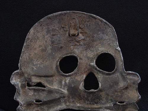Large skull. Condor Legion emblem? Condor Legion campaign 1936 skull? Any ideas?