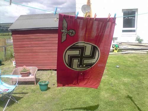 well worn state service flag