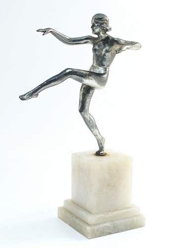 Nude Art Deco dancing girl. Josef Lorenzl?