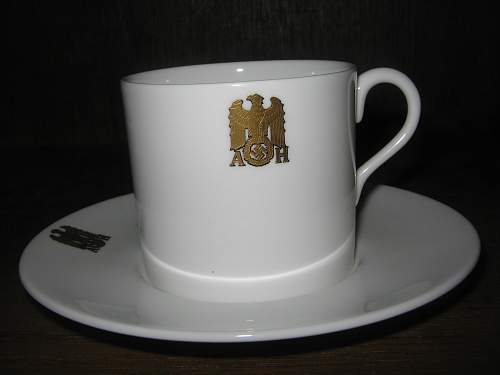 Cup and plate from Adolf Hitler tea service