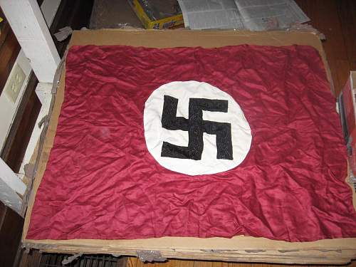 nazi and italian flags checkered silk kerchief