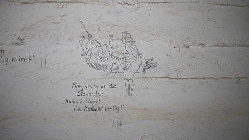 German KM unit Bunker Wall Drawings