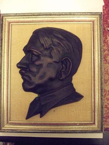 Adolf Hitler Profile Plaque