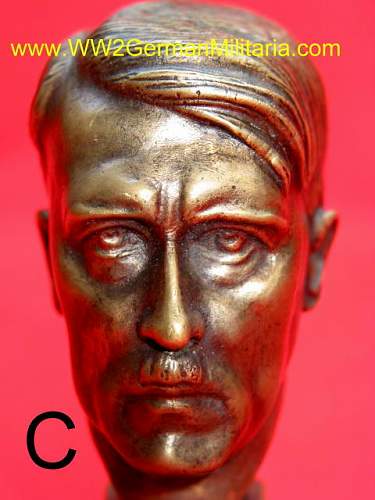 Two Nice Small Adolf Bronze Busts! But are they ?Fake?