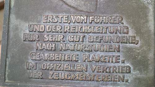 Hitler wall sign / plaque