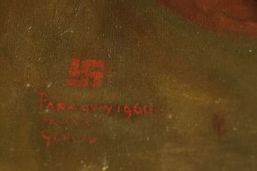 Painting by Hitler made in Paraguay 1960 ? Pls help