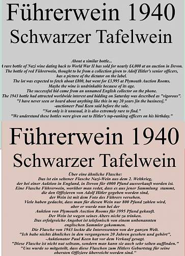 Very Rare Führerwein