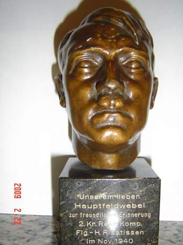 Hitler bronze bust