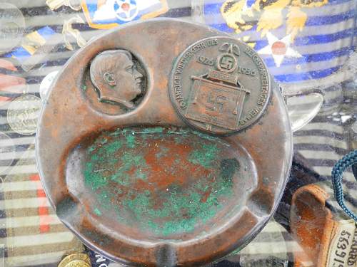 Adolf Hitler trench art ashtray