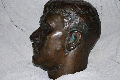 large Hitler bronze bust