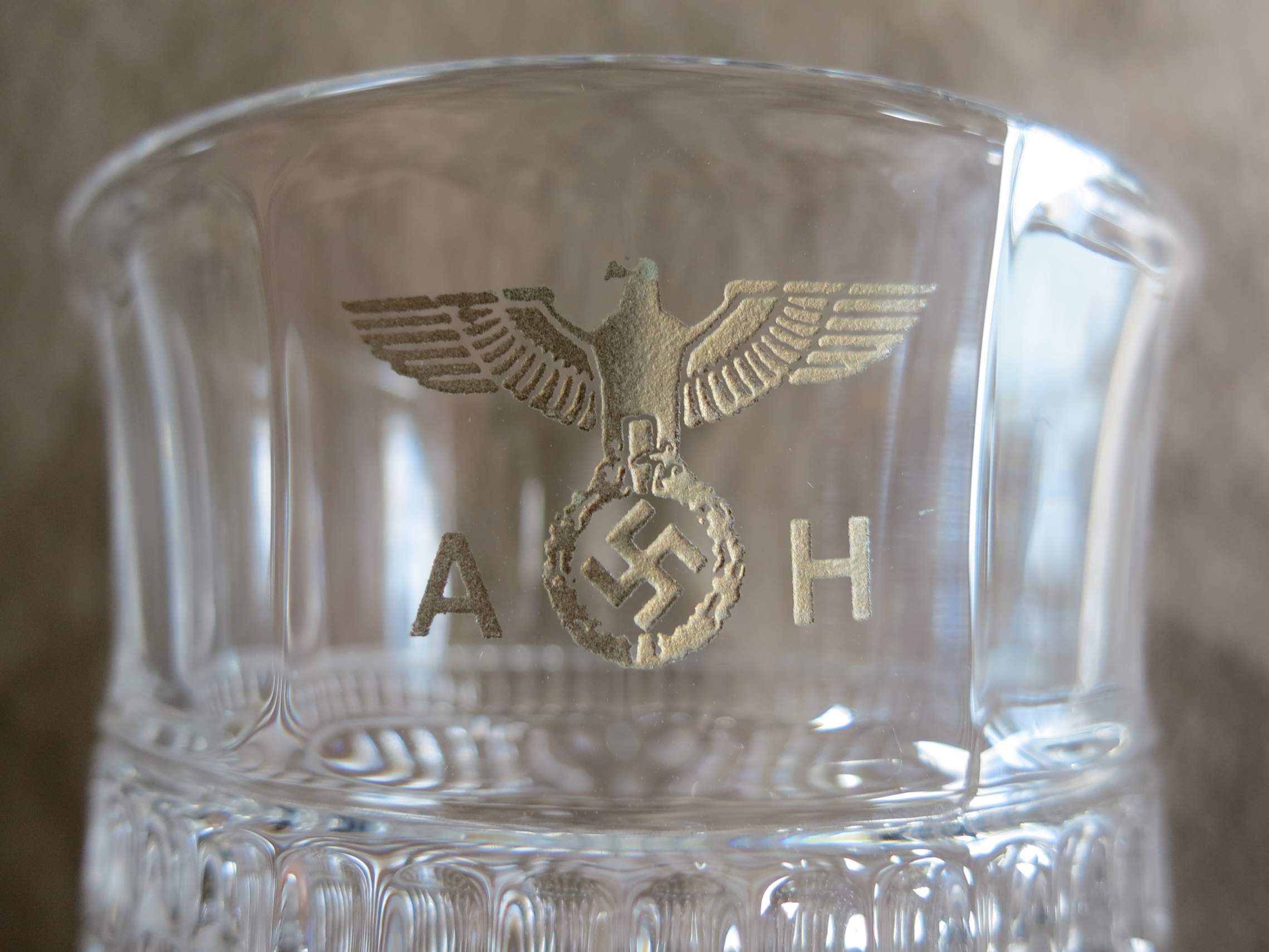 Question Need help on the Adolf Hitler glassware