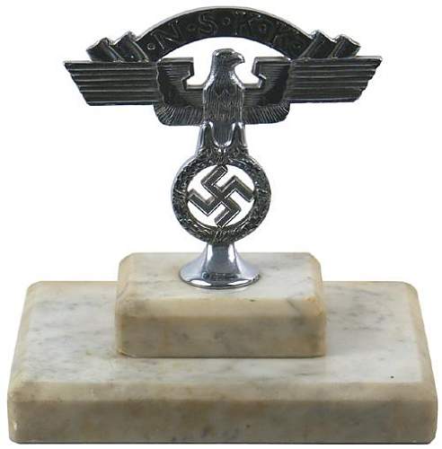 Nazi eagle - Have no idea if its fake or not.