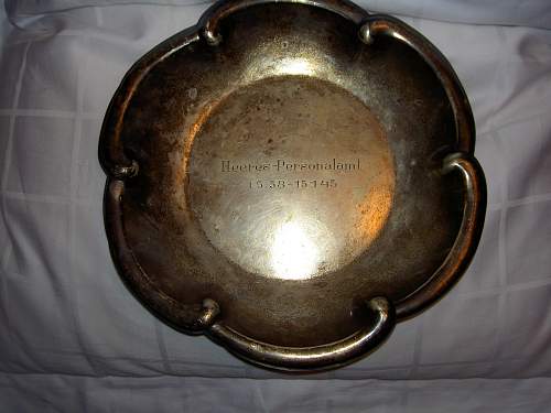 Heeres-Personalamt silver dish