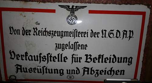 Enamel III Reich Signs