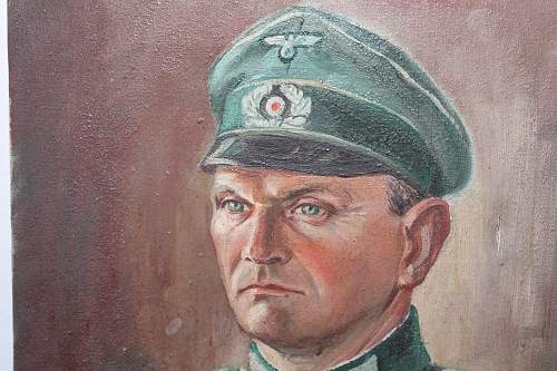 Oil Painting of German Officer 1943 Signed Any info appreciated.