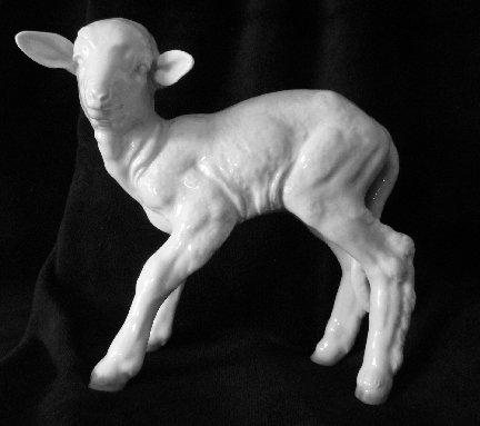 Porcelain goats