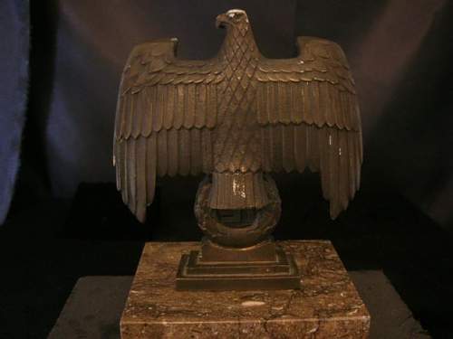 Bronze Third Reich Desk Eagle