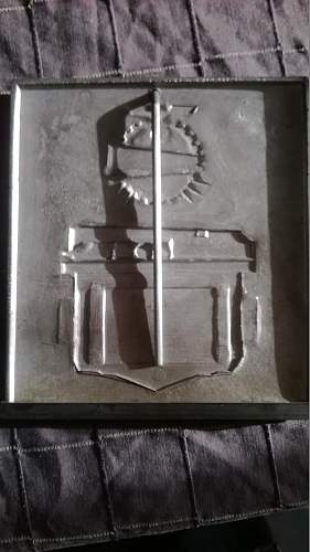 1937 German Railways Deutsche Reichsbahn Faithful Service Plaque