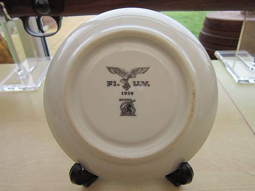 Luftwaffe Porcelain saucer.