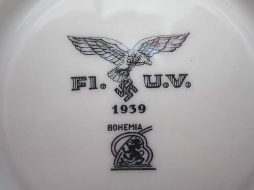 Luftwaffe Porcelain saucer.