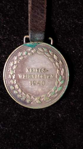 medaille der reserve luftsperr abteilung 207 zur erinnerung an weihnacht 1940