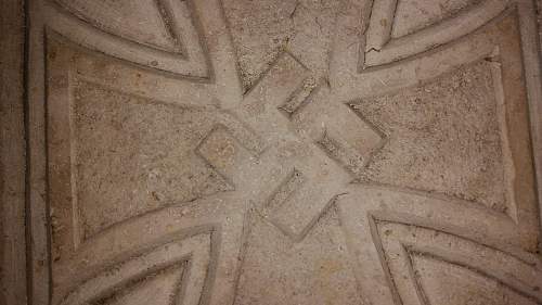 Marble or stone EK with swastika...opinions