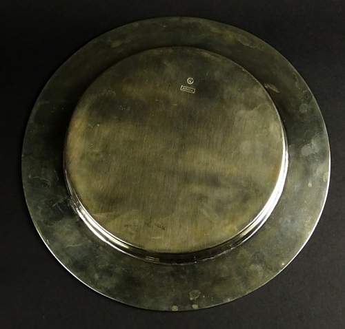 Adolf Hitler presentation plate to Bruno Bräuer