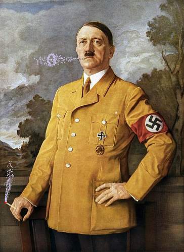 Adolf Hitler Silver Cigarette case