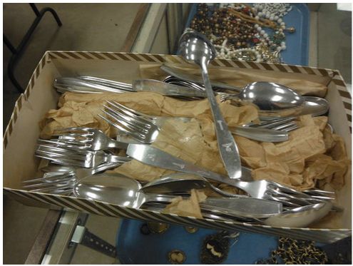 Box of flatware