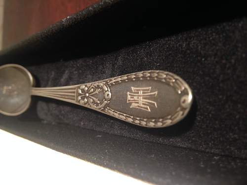 Mystery Hitler Spoon/Napkin box combo? Engraved set?