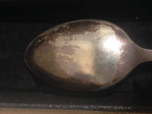 Mystery Hitler Spoon/Napkin box combo? Engraved set?