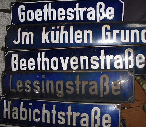 Street signs.