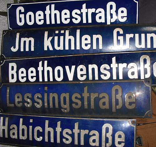 Street signs.