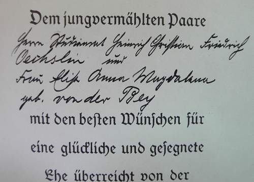 SS Wedding Presentation Copy of Mein Kampf