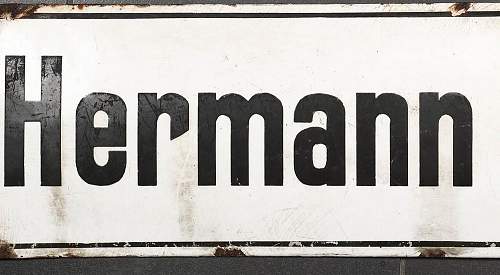 Hermann Göring Strasse street sign