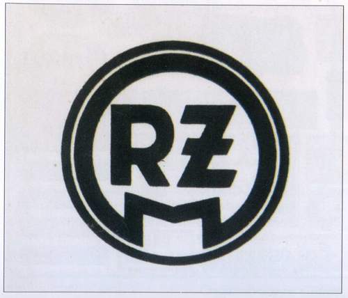 RZM Enamel sign