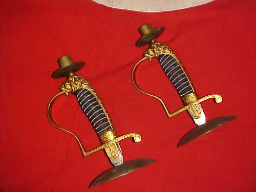 Sword Handle Candle Holders