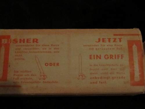 Period Wartime German Candles