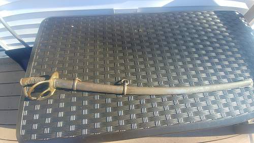 Model 1822 sword with history