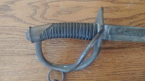 Model 1822 sword with history