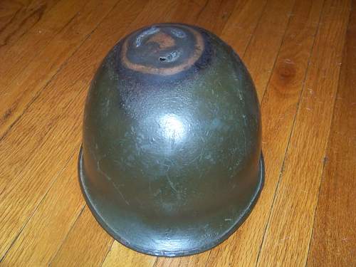 M1 helmet for cooking Normandy.