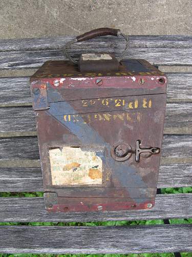 Basement Find British Boar War WW2 Mark Vll Ammo Box