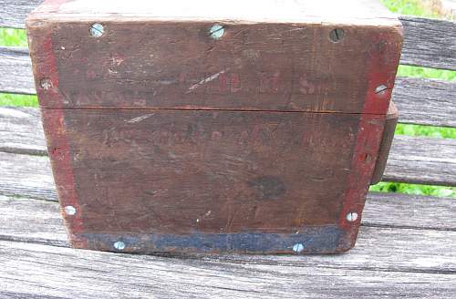 Basement Find British Boar War WW2 Mark Vll Ammo Box