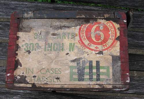 Basement Find British Boar War WW2 Mark Vll Ammo Box