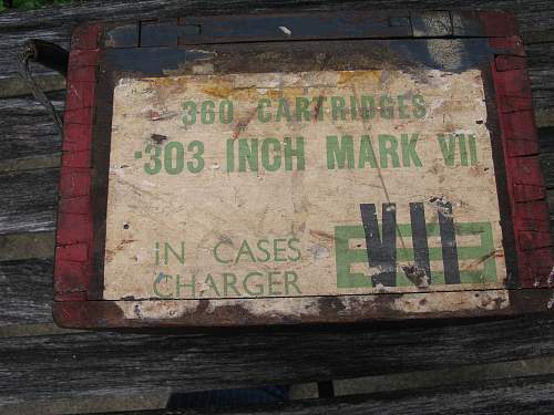 Basement Find British Boar War WW2 Mark Vll Ammo Box