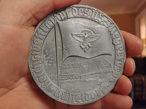 German table medal and other things