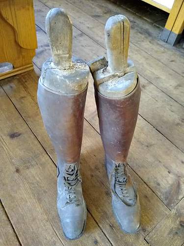 Officer's leather boots WWI