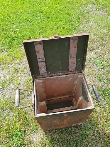 German ww2 crate from coastal fortress