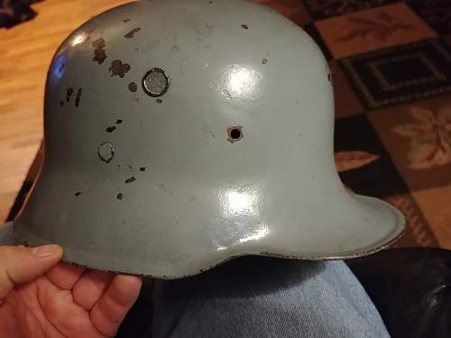 Weird duck bill helmet