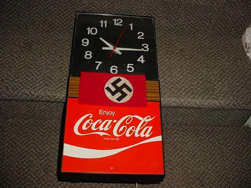Coke clock &amp; armband antique show find